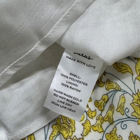 NWT Lulus Love in the Moment Yellow Floral Print Surplice Maxi Dress (size S) - Picture 11 of 12